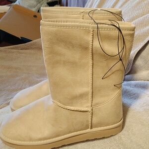 Arizona Saul Sand Faux Fur Trim Textile lining Boots